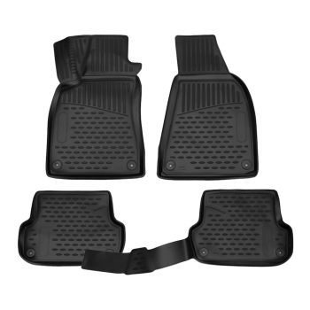   EgriAuto Prémiové 3D gumové autokoberce s uchytením Audi A4 (B6), 2000-2007, sedan, 4 ks