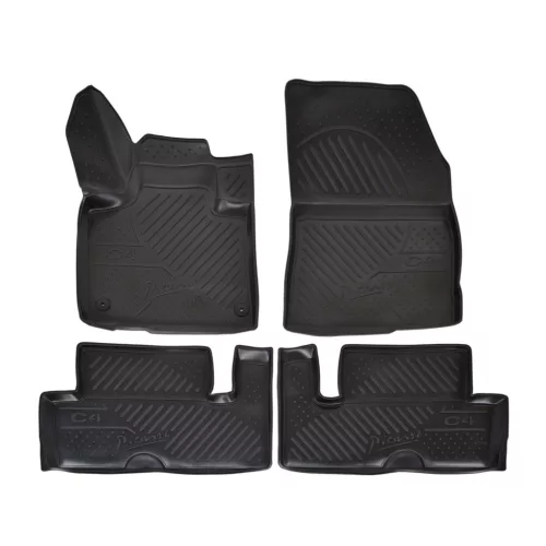 EgriAuto 3D prémiové gumové koberce s patentkami Citroen C4 Picasso 2014-2019