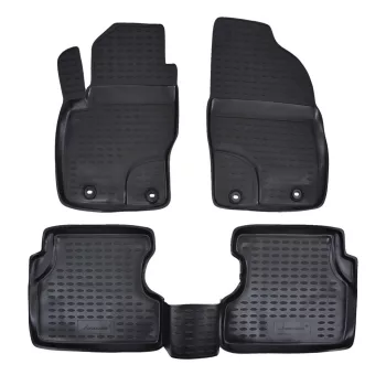   EgriAuto Prémiové 3D gumové autokoberce s uchytením FORD Focus II 2004-2010
