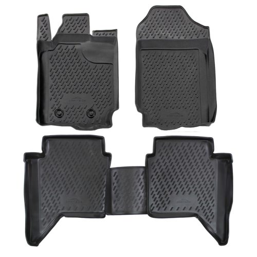 EgriAuto Prémiové 3D gumové autokoberce s uchytením FORD Ranger 4 dverový 2012-