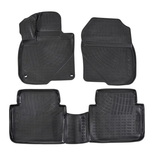 EgriAuto Prémiové 3D gumové autokoberce s uchytením HONDA CR-V 2018-2022