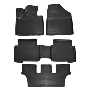   EgriAuto 3D prémiové gumové koberce s patentkami Hyundai Grand Santa Fe 2 2013-