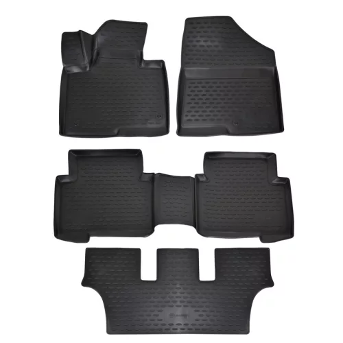 EgriAuto 3D prémiové gumové koberce s patentkami Hyundai Grand Santa Fe 2 2013-