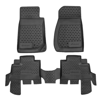   EgriAuto Prémiové 3D gumové autokoberce s uchytením Wrangler 4 Doors 2007-2018