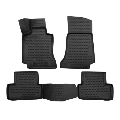 EgriAuto 3D prémiové gumové koberce s patentkami Mercedes-Benz C-Class W205 2014- Sedan 4 ks