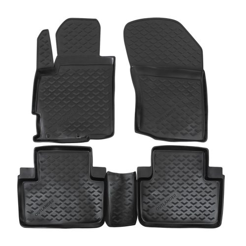 EgriAuto Prémiový 3D Gumové autokoberce s uchytením MITSUBISHI Outlander 2012-2021