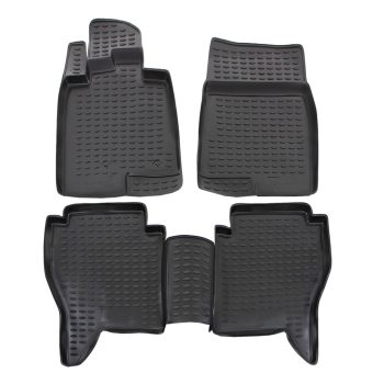   EgriAuto Prémiový 3D Gumové autokoberce s uchytením MITSUBISHI Pajero IV 2007-2018