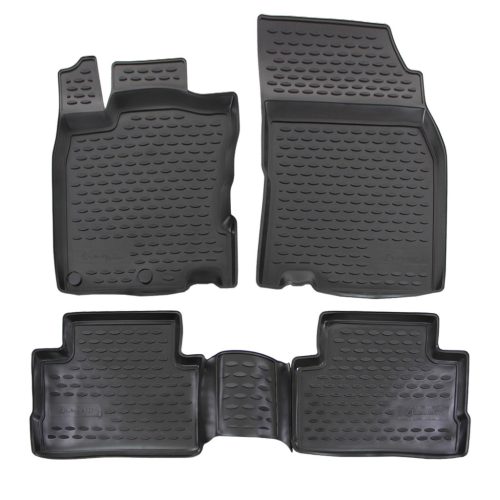 EgriAuto Prémiové 3D gumové autokoberce s uchytením NISSAN Qashqai J11 2014-2021