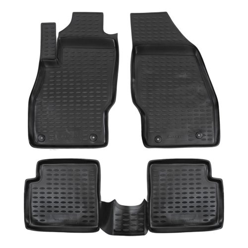 EgriAuto Prémiový 3D Gumové autokoberce s uchytením OPEL Corsa D/E 2006-2019