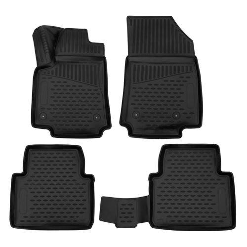 EgriAuto Prémiový 3D Gumové autokoberce s uchytením OPEL Crossland 2017- Wagon 4 ks