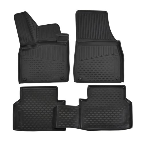 EgriAuto Prémiové 3D gumové autokoberce s uchytením SKODA Enyaq 2020- Electro 4 ks