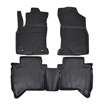   EgriAuto 3D prémiové gumové koberce s patentkami Toyota Hilux 2015-