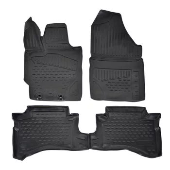   EgriAuto 3D prémiové gumové koberce s patentkami Toyota Yaris Hatchback 2020- 4 ks