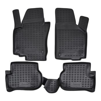   EgriAuto Prémiový 3D Gumové autokoberce s uchytením VOLKSWAGEN Golf Plus 2004-2014