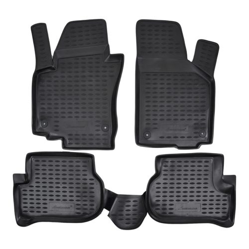 EgriAuto Prémiový 3D Gumové autokoberce s uchytením VOLKSWAGEN Golf Plus 2004-2014