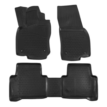   EgriAuto 3D prémiové gumové koberce s patentkami Touran 2015-