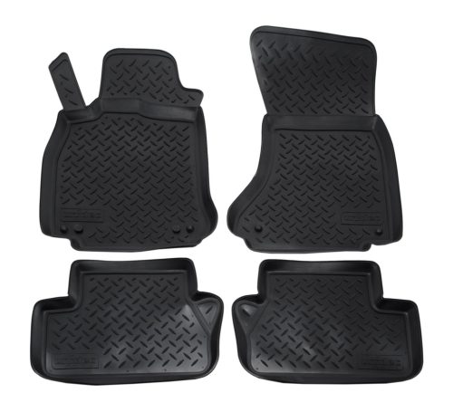 EgriAuto Prémiové 3D gumové autokoberce s uchytením NORM Audi A4 B8 2007-2015 4 ks