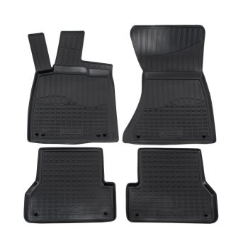   EgriAuto Prémiové 3D gumové autokoberce s uchytením NORM Audi A6 C7 2011-2018 4 ks