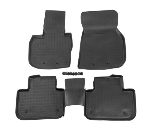 EgriAuto Prémiové 3D gumové autokoberce s uchytením NORM Bmw X3 G1 2017-2023 4 ks