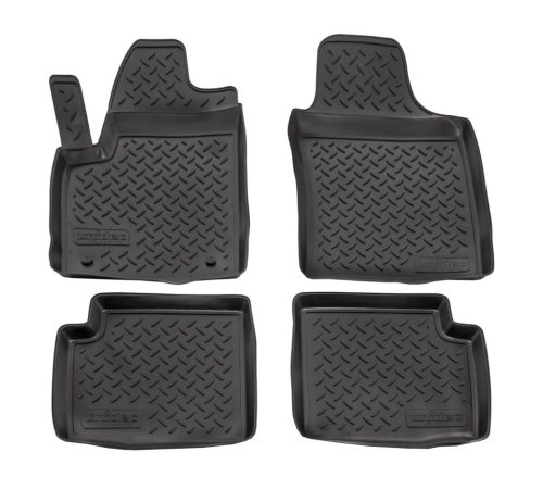 EgriAuto Prémiové 3D gumové autokoberce s uchytením NORM FIAT 500 2008-2015 4 ks