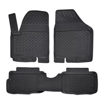   EgriAuto Prémiový 3D Gumové autokoberce s uchytením NORM Kia Soul AM 2008-2013