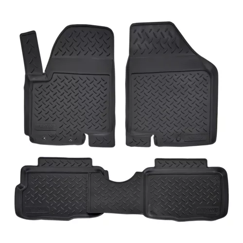 EgriAuto 3D prémiové gumové koberce s patentkami NORM Kia Soul AM 2008-2013
