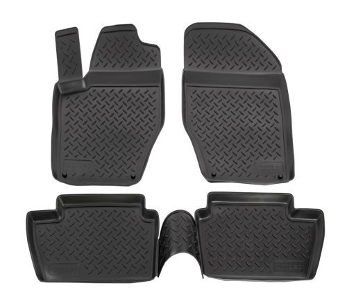 EgriAuto Prémiový 3D Gumové autokoberce s uchytením NORM PEUGEOT 308 2008-2014 4 ks