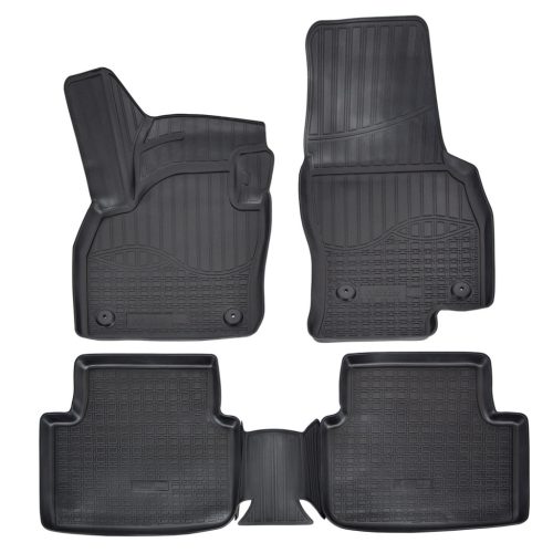 EgriAuto Prémiový 3D Gumové autokoberce s uchytením NORM SKODA Kamiq 2019- 5 ks