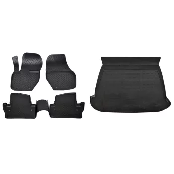   Prémiové gumové koberce a vaňa do kufra Volvo S60 4-dverový 2010-2019 (egriauto_NORMVO507_NORLVO510_1)