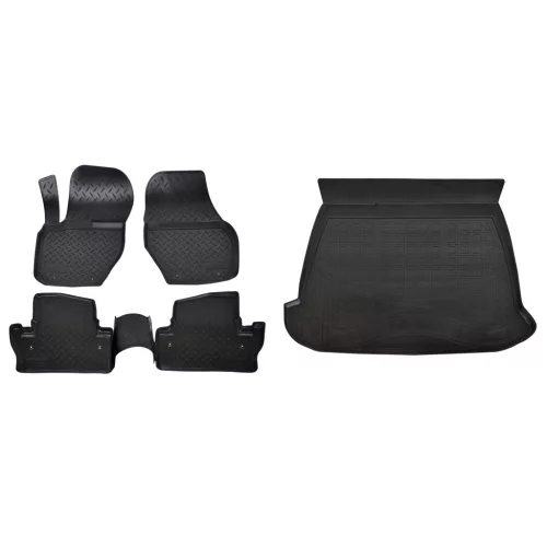 Prémiové gumové koberce a vaňa do kufra Volvo S60 4-dverový 2010-2019 (egriauto_NORMVO507_NORLVO510_1)