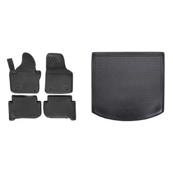   Prémiové gumové koberce a vaňa do kufra Volkswagen Touran I. 5-dverový 2003-2010 (egriauto_NORMVW507_NORLVW508_1)