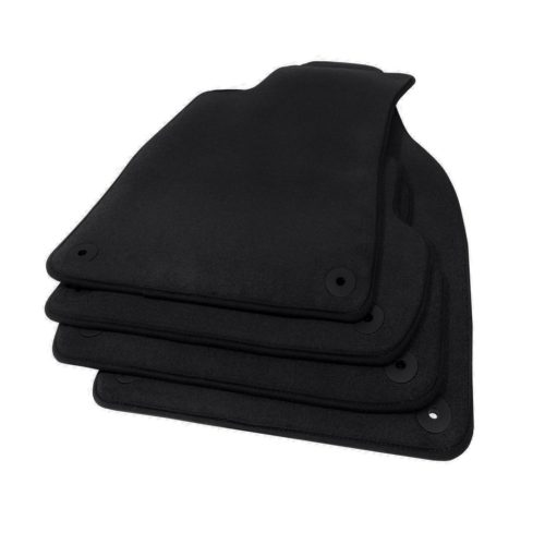 EgriAuto plyš textilný koberec čierne Audi A4 B6/B7 2001-2008 4 ks