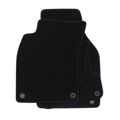 EgriAuto plyšový textilný koberec čierny Audi A6 C6 2004-2011 6 ks