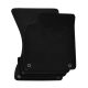 EgriAuto plyšový textilný koberec čierny Audi A6 C7 2011-2018 4 ks