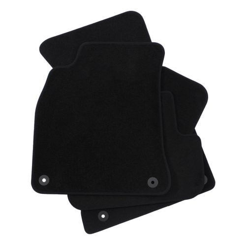 EgriAuto plyš textilný koberec čierne Audi A4 B8 2008-2015 4 ks