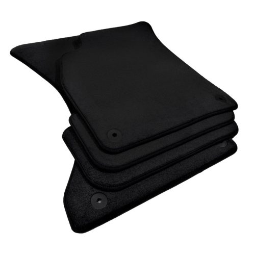 EgriAuto plyš textilný koberec čierne Audi A4 B9 2017-2023 4 ks