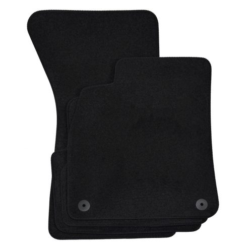 EgriAuto plyšový textilný koberec čierny Audi A6 C8 2018-magasabb 4 ks