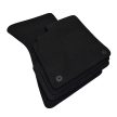 EgriAuto plyšový textilný koberec čierny Audi A6 C8 2018-magasabb 4 ks