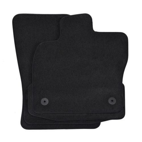 EgriAuto plyšový textilný koberec čierny Audi Q2 2016-magasabb 4 ks