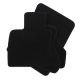 EgriAuto plyšový textilný koberec čierny Bmw X6 E71 2008-2014 4 ks