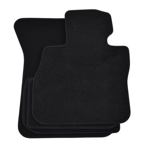 EgriAuto plyšový textilný koberec čierny Bmw 1 F40 2019-vyšší 4 ks