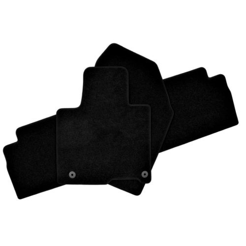 EgriAuto plyšový textilný koberec čierny HYUNDAI Santa Fe 2018-vyšší 4 ks