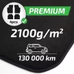 EgriAuto plyšové textilné koberce čierny i30 2017-vyšší