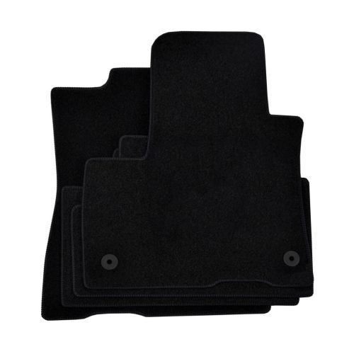 EgriAuto plyšový textilný koberec čierny Kia Soul Electric 2019-vyšší 4 ks