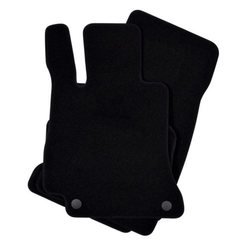 EgriAuto plyšový textilný koberec čierny MERCEDES GLE W213 2017-vyšší 4 ks