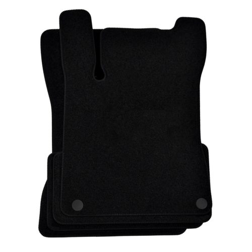 EgriAuto plyšový textilný koberec čierny MERCEDES GLB X247 7seats 2020-vyšší 6 ks