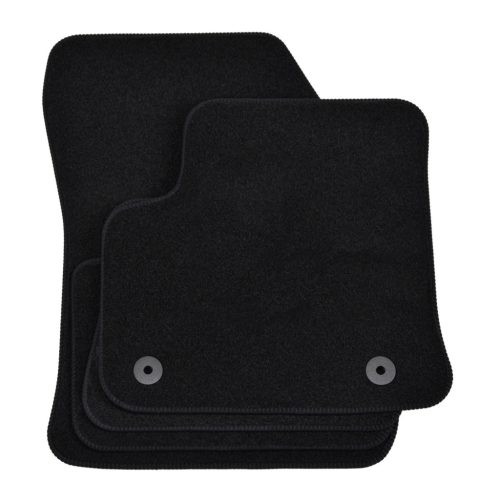 EgriAuto plyšový textilný koberec čierny OPEL Mokka II Electric 2021-vyšší 4 ks