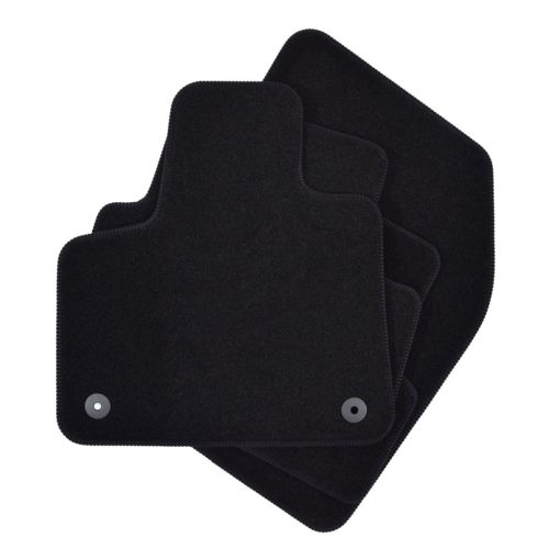 EgriAuto plyšový textilný koberec čierny OPEL Grandland X 2017-vyšší 4 ks