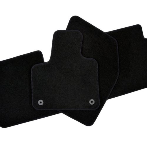 EgriAuto plyšový textilný koberec čierny PEUGEOT 5008 2017-2024 4 ks