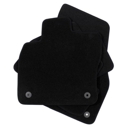 EgriAuto plyšový textilný koberec čierny Seat Ateca 2016-vyšší 4 ks